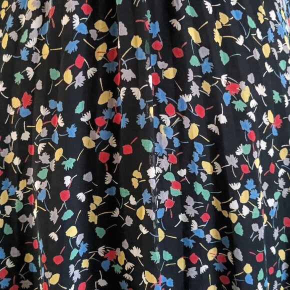 Flowy Floral Midi Length Tea Skirt Small - Picture 2 of 4